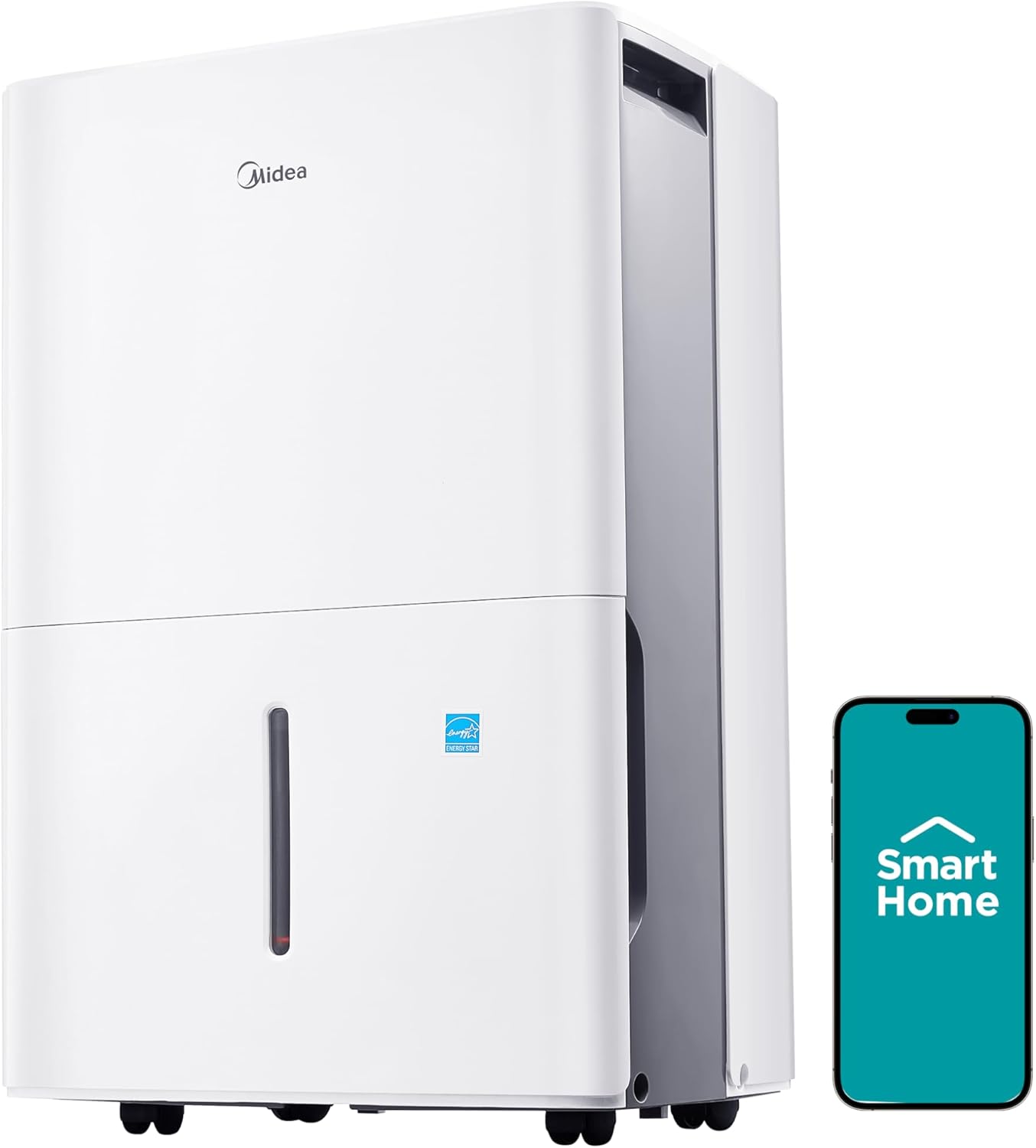 4,500 Sq. Ft.Dehumidifier for Basement, Energy Star Certified, With Reusable Air Filter 50 Pint - Ideal For Basements, Large & Medium Sized Rooms, And Bathrooms (White) wourant