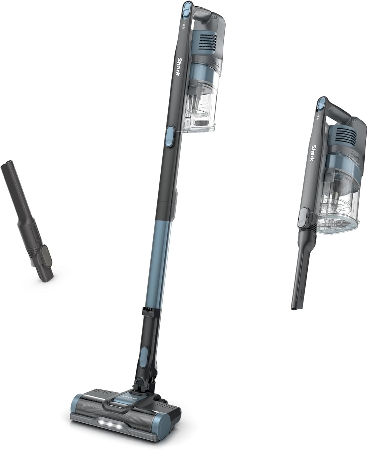 Shark | Pet Cordless Vacuum Cleaner | LED Headlights | Removable Handheld Vacuum for Pet Hair | Crevice Tool & Pet Multi-Tool Included | 40min Runtime | For Carpet & Hard Floors | Grey | IX141 woonhhop