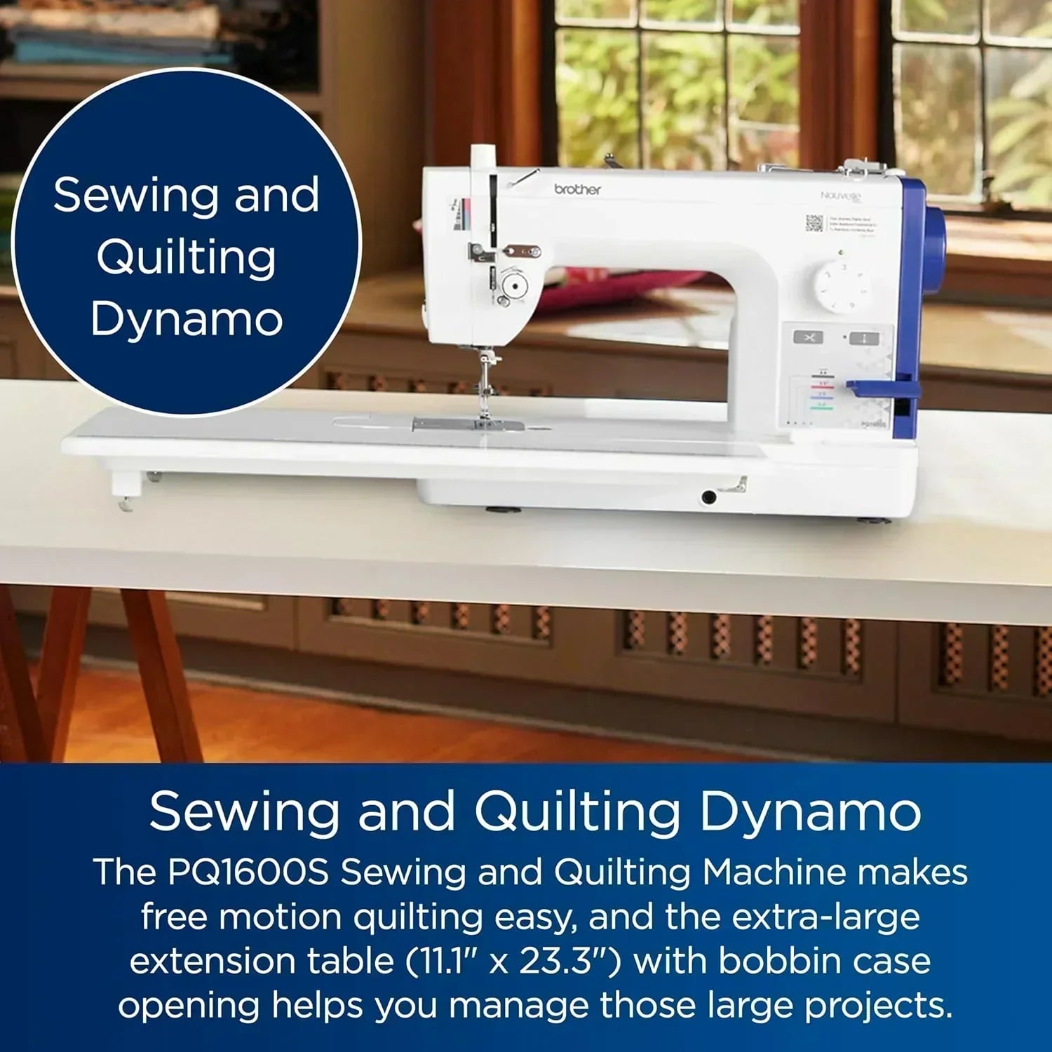 Brother PQ1600S High-Speed Straight Stitch Sewing Quilting Machine wourant