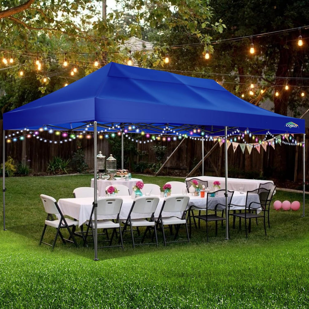 COBIZI 10x20 Heavy Duty Pop up Canopy Tent 6 sidewalls Commercial Canopy Wedding Party Tents wourant