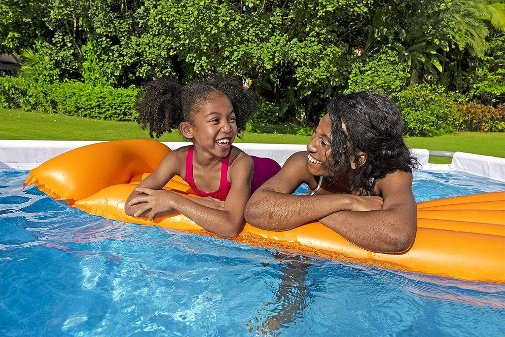 Power Steel 14' x 8'2" x 39.5" Oval Above Ground Pool Set Includes 530gal Filter Pump Ladder wourant