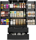 Gizoon Kitchen Pantry Cabinet with Drawers Freestanding Bathroom Storage Cabinet with Doors wourant