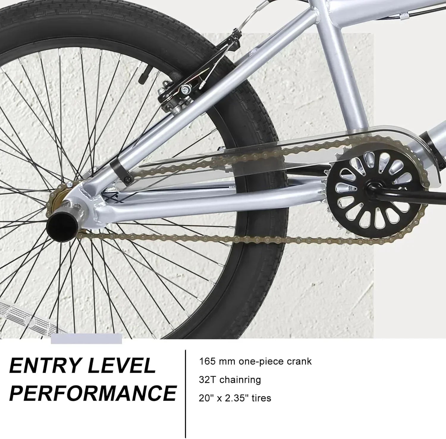 WEIZE Freestyle BMX Bicycle 20 Inch Stunt Bike for Kids and Adults Men and Women High Strength wourant