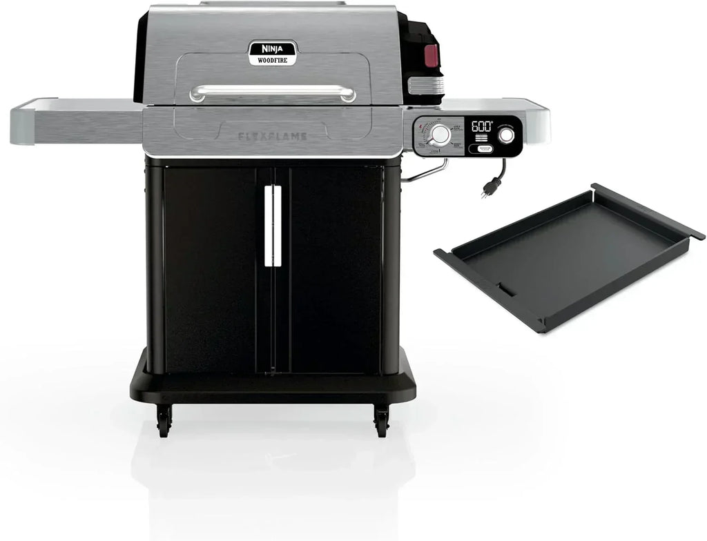 Ninja FlexFlame Grill and Smoker Electric Propane Grill Roaster BBQ Grill 5-in-1 Cooking System wourant
