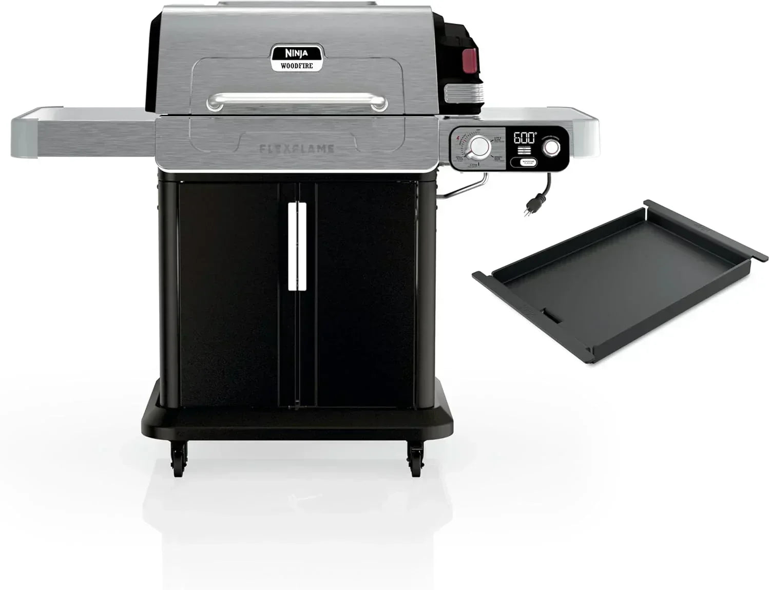 Ninja FlexFlame Grill and Smoker Electric Propane Grill Roaster BBQ Grill 5-in-1 Cooking System wourant