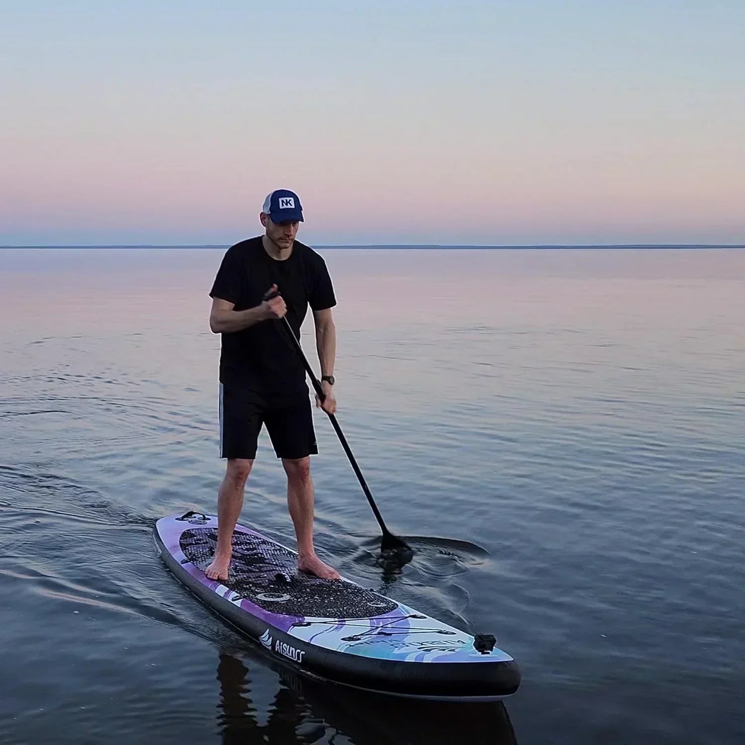 Inflatable wide SUP board with SUP carrying bag hand pump 10L waterproof bag wourant