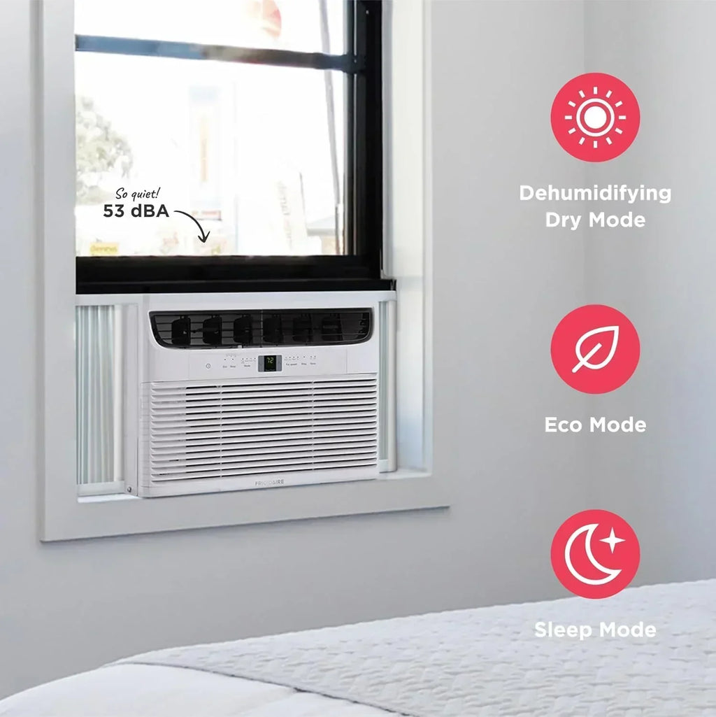 Frigidaire 5,000 BTU Window Air Conditioner Remote Control Cools Up to 150 Sq. Ft. Quiet Operation wourant