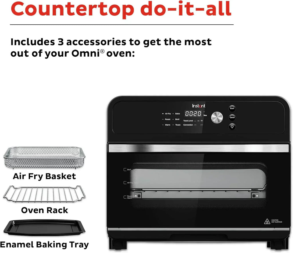 Instant Pot Omni Plus 19QT/18L Toaster Oven Air Fryer 10-in-1 Functions Fits 12" Pizza Crisp Broil wourant