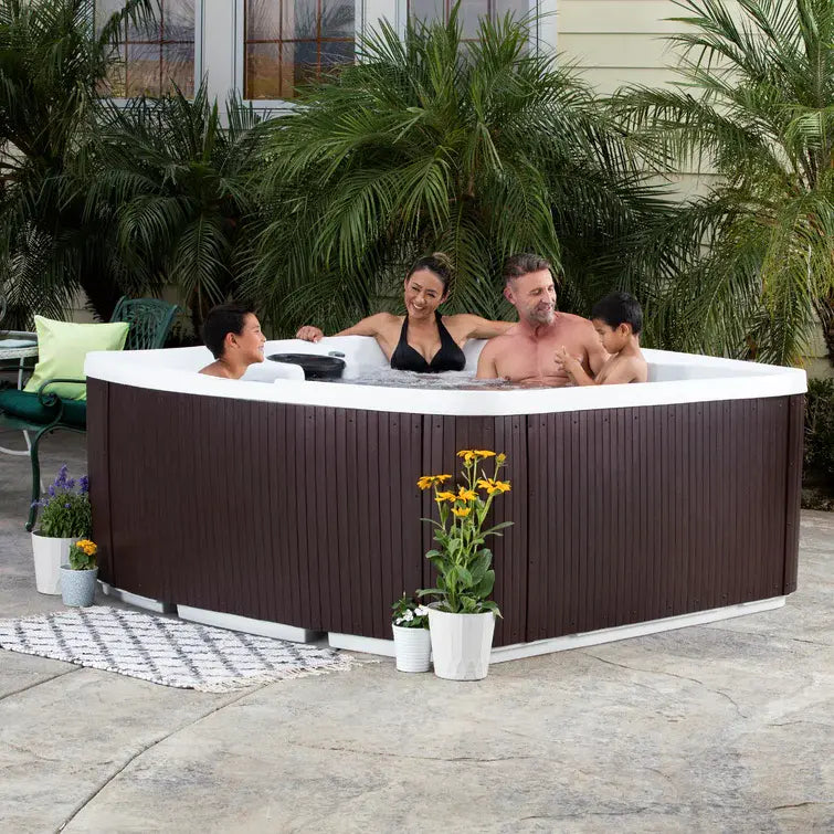 Lifesmart Spas Leganza 6 Person 90 Jet Rectangular Hot Tub with Ozonator wourant
