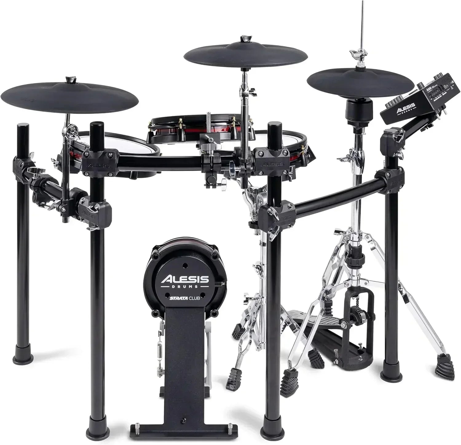 Alison Strata Prime Electronic Drum Set with Touch Screen Dual Area Grid Head wourant