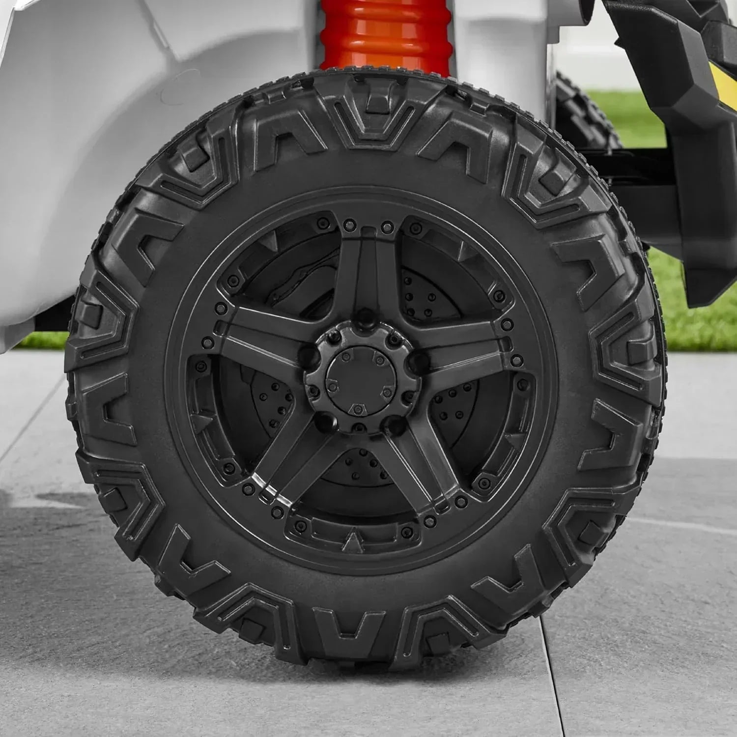 Children's black UTV electric children's car wourant