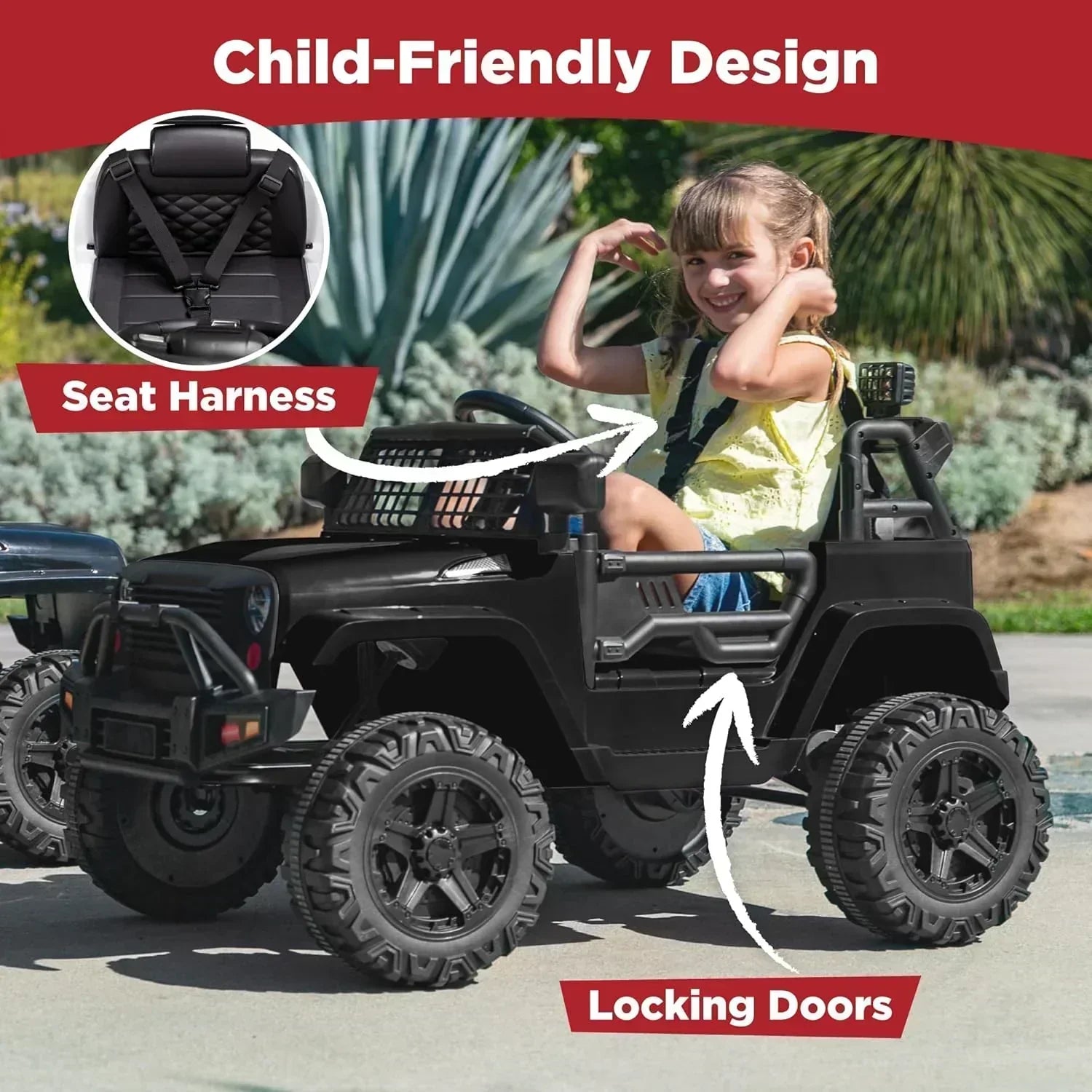 Best Choice Products 12V Kids Ride-On Truck Car with Spring Suspension and LED Lights wourant