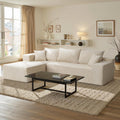Cloud sofa with L-shaped lounge chair modern modular sofa with deep seats wourant