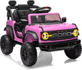 Kids Pink Ride-On Truck Battery Powered Electric Toy Car wourant