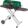 RoadTrip 285 Portable Stand-Up Propane Grill with 3 Adjustable Burners Instastart Ignition 20,000 BTUs wourant