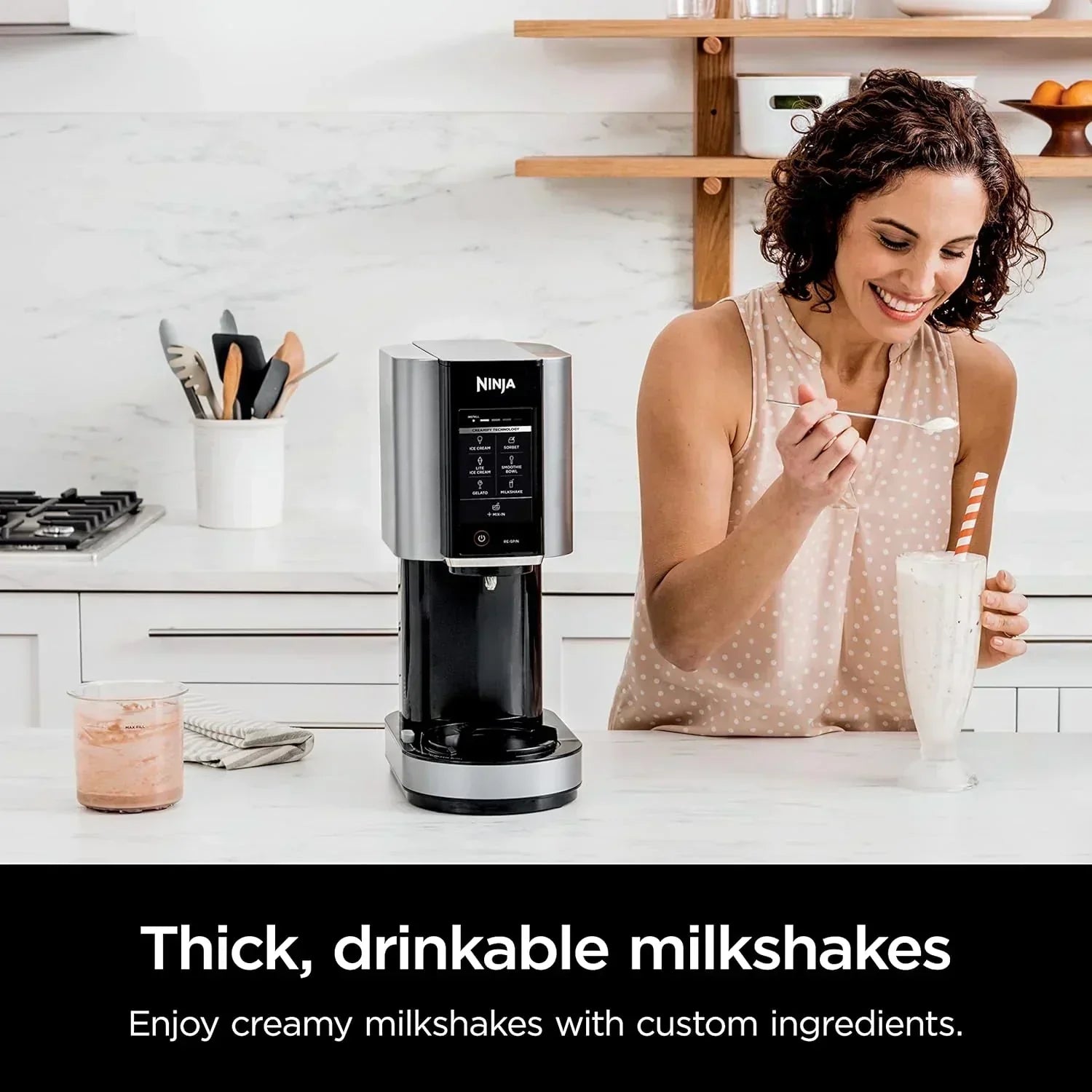 Ninja NC301 CREAMi Ice Cream Maker for Gelato Mix-ins Milkshakes Sorbet Smoothie Bowls More wourant