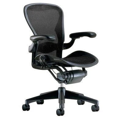 Aeron Executive Office Chair-Stainless Steel Size B-Fully Adjustable Arms-lumbar Support wourant