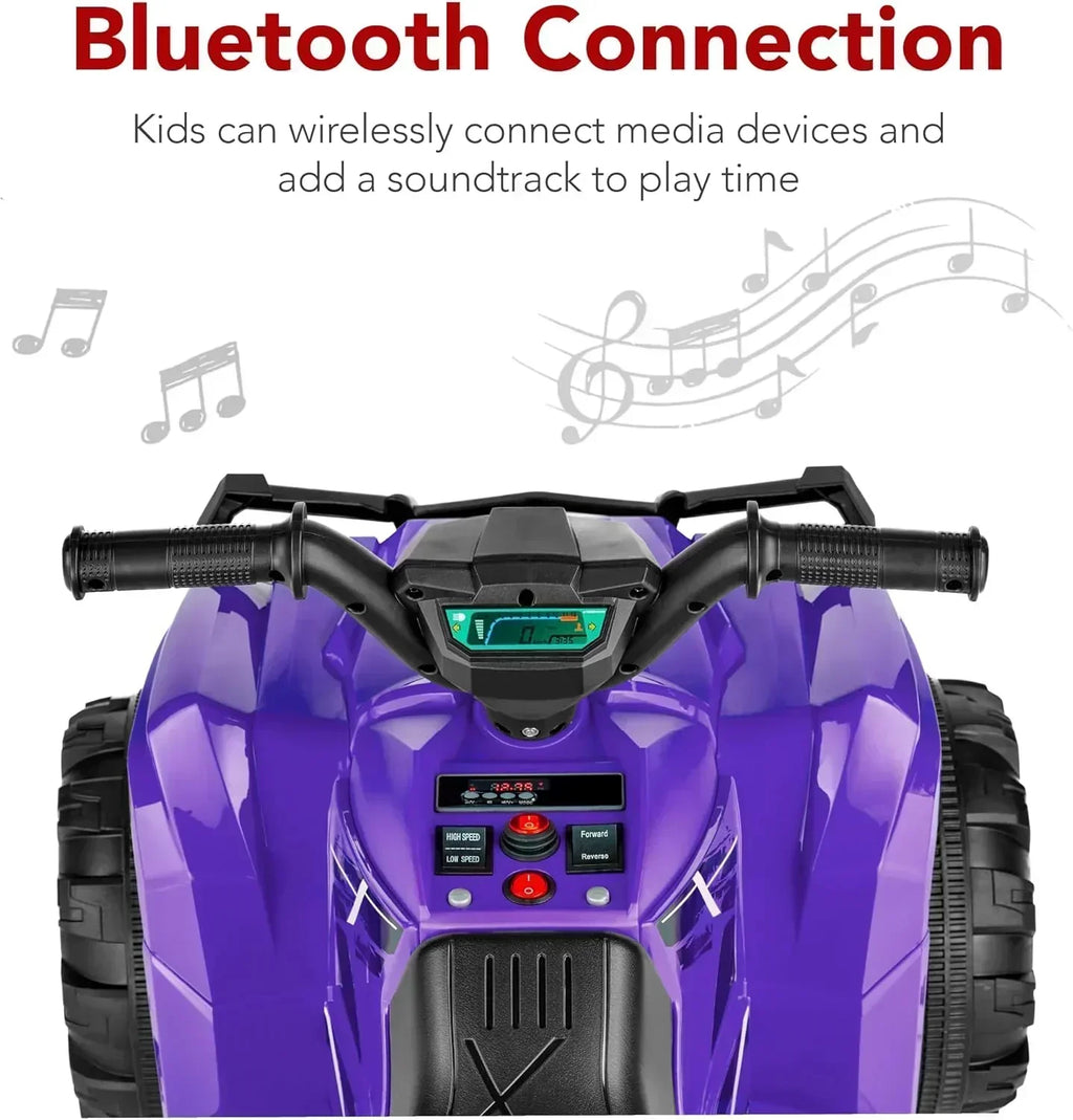 Best Choice Products 12V Kids Ride-On Electric ATV 4-Wheeler Quad Car Toy Bluetooth Audio wourant