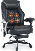 Massage Office Chair with Heating and Footrest Ergonomic Executive Reclining Office Chair wourant