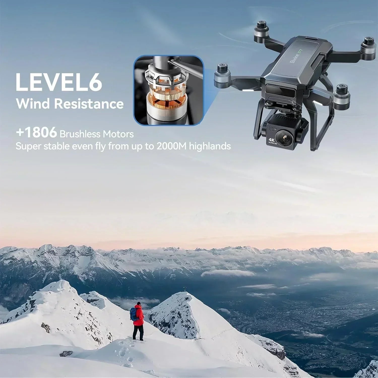 Adult-specific camera drone with 4K UHD aerial photography 3-axis gimbal 10000-foot control wourant