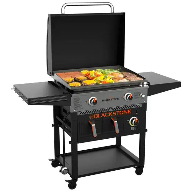 Clearance Sale Blackstone 2-Burner 28" Griddle with Electric Air Fryer and Hood wourant