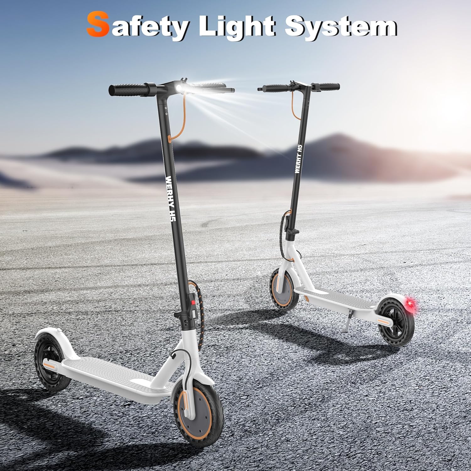 Electric Scooter 350W/500W Motor Top Speed 19/22 mph Max 16/23/28Miles Ranges Foldable E Scooter wourant