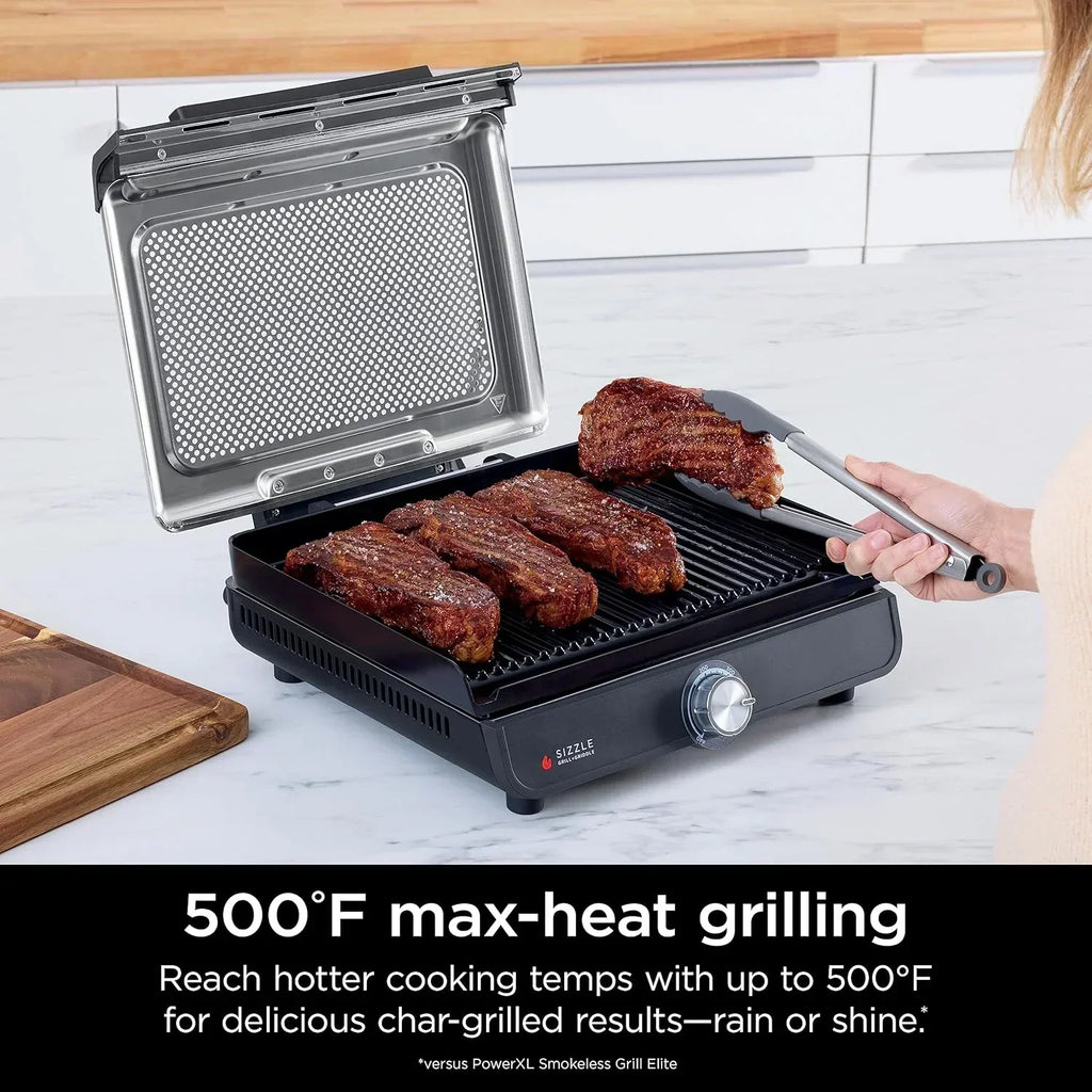 Griddle and Indoor Grill Electric Grill For Steak Burgers Salmon Veggies and More Pancake Griddle wourant