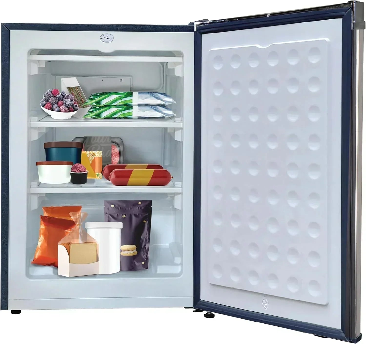 Frigidaire Upright Freezer 6.5 cu. ft. Deep Freeze Vinyl Coated Metal Wire Shelving Compact wourant