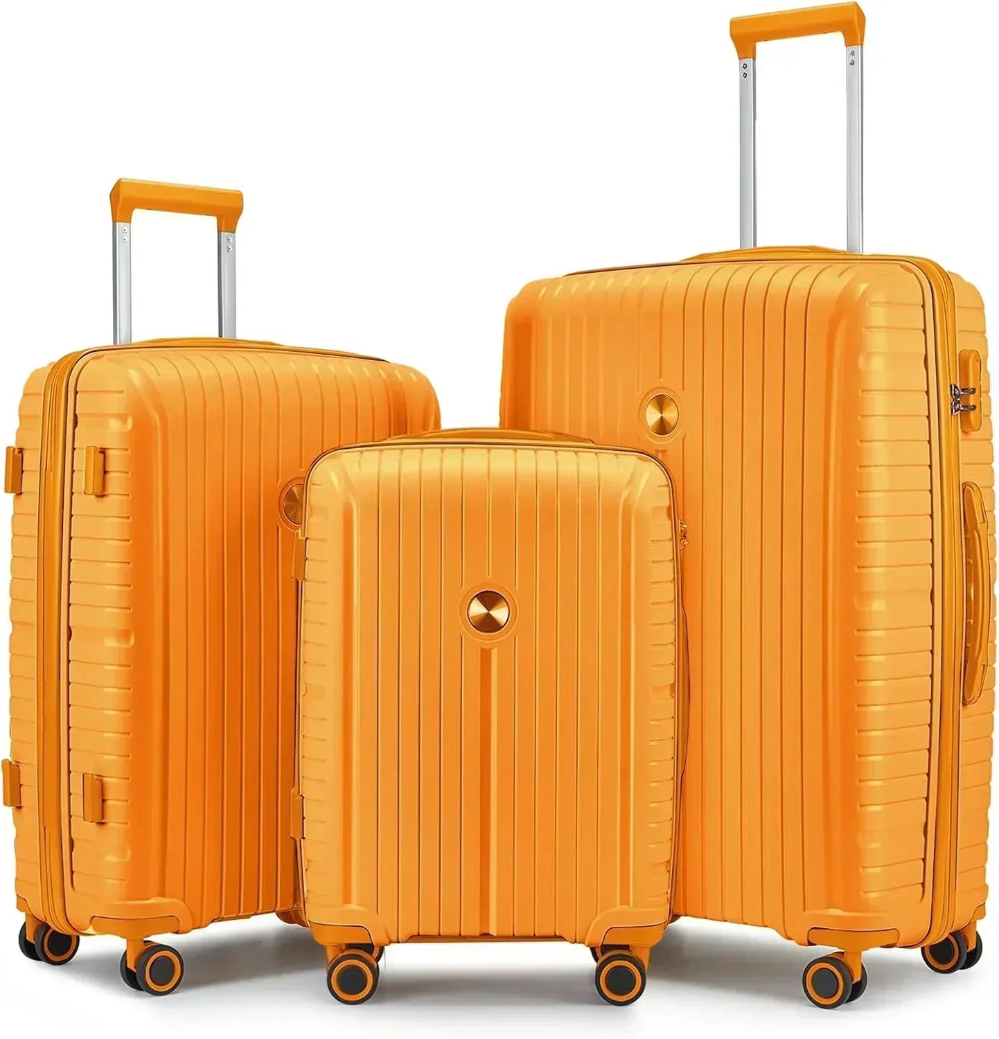 5-piece PP hardshell lightweight travel carry-on luggage set with dual spinner wheels wourant