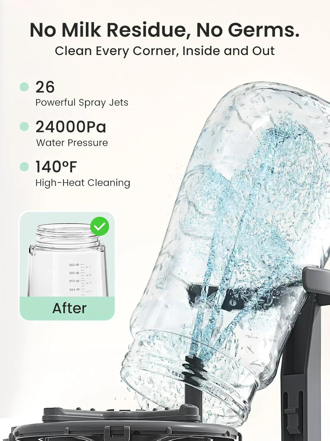 Bottle Washer Pro All-in-One Bottle Washer and Sterilizer Baby Bottle Washer for Bottles wourant