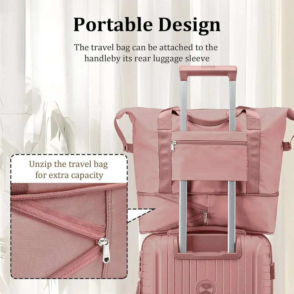 5-piece PP hardshell lightweight travel carry-on luggage set with dual spinner wheels wourant