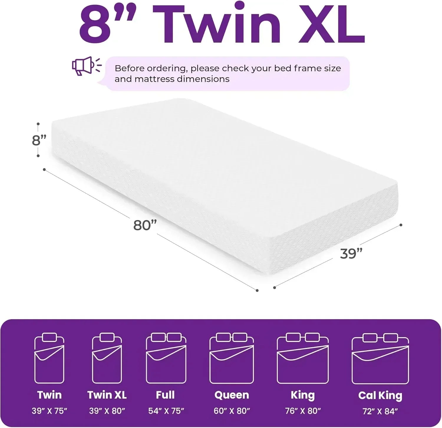 GAESTE 8-inch Fully Cooling Gel Memory Foam Mattress Mattress-in-a-Box wourant