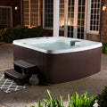 Lifesmart Spas 5 Person 23 Jet Rectangular Plug And Play Hot Tub with Ozonator in Espresso wourant