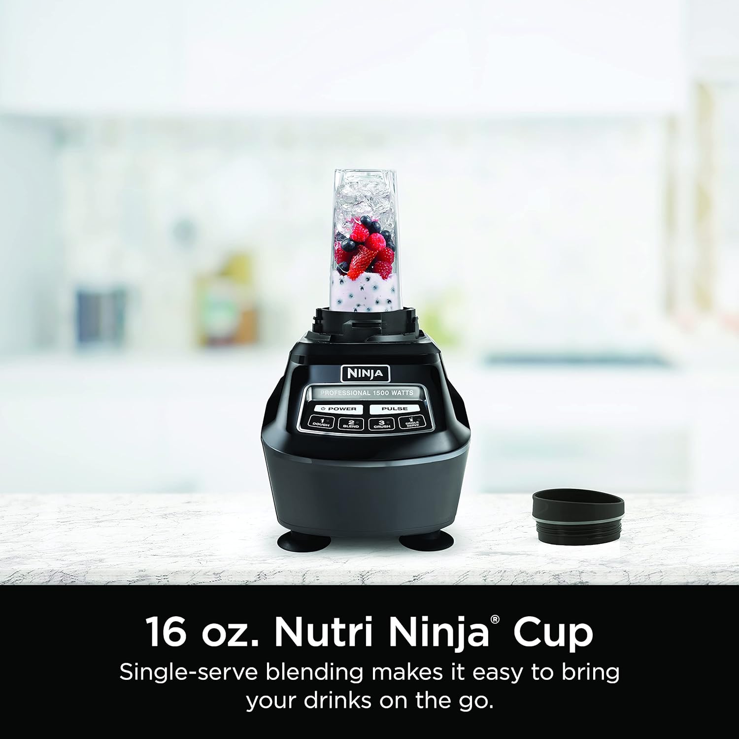 Ninja Mega Kitchen System, 1500-Watt, 72-Ounce Full-Size Blender and 8-Cup Food Processor with (2) 16-Ounce To-Go Cups wourant