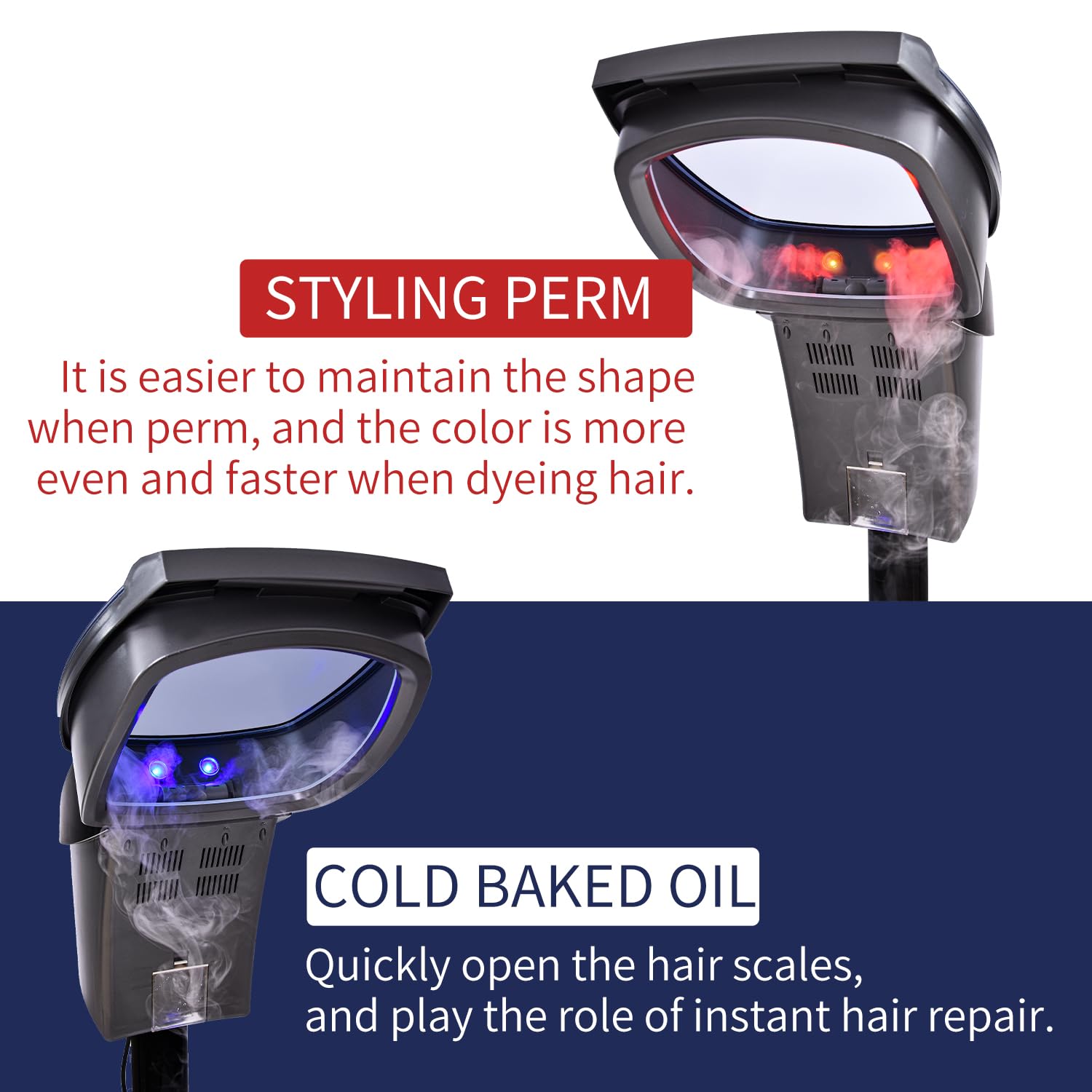 Hair Salon Professional O3 Ozone Micro Mist Hair Steamer Accelerator Color Processor Hair Care wourant