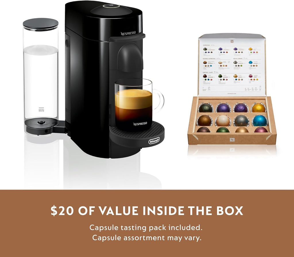 Nespresso Vertuo Plus Coffee and Espresso Maker by De'Longhi, Grey wourant