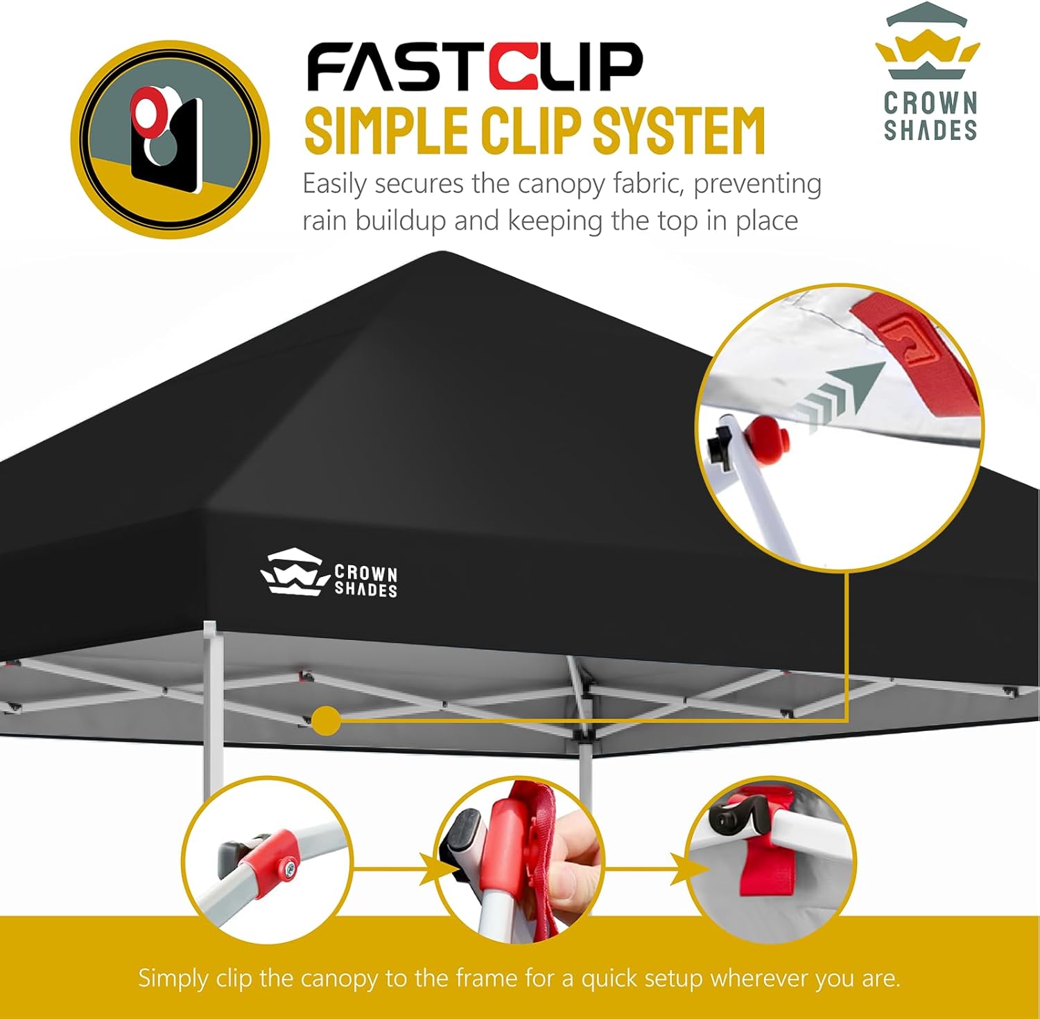 10x10 Pop-Up Awning - One-Click Installation Beach Tent - Outdoor Sunshade Silver Coated Top, 3 Heights and 4 Sand Pockets wourant
