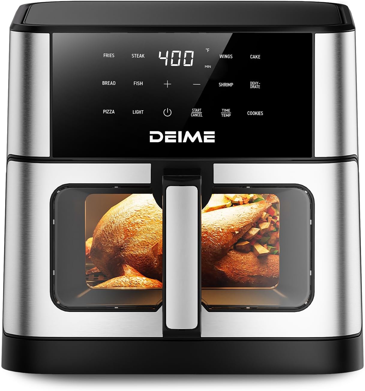 DEIME Air Fryer 10.2 QT Oilless 1700W Large Capacity Oven Air Fryers wourant