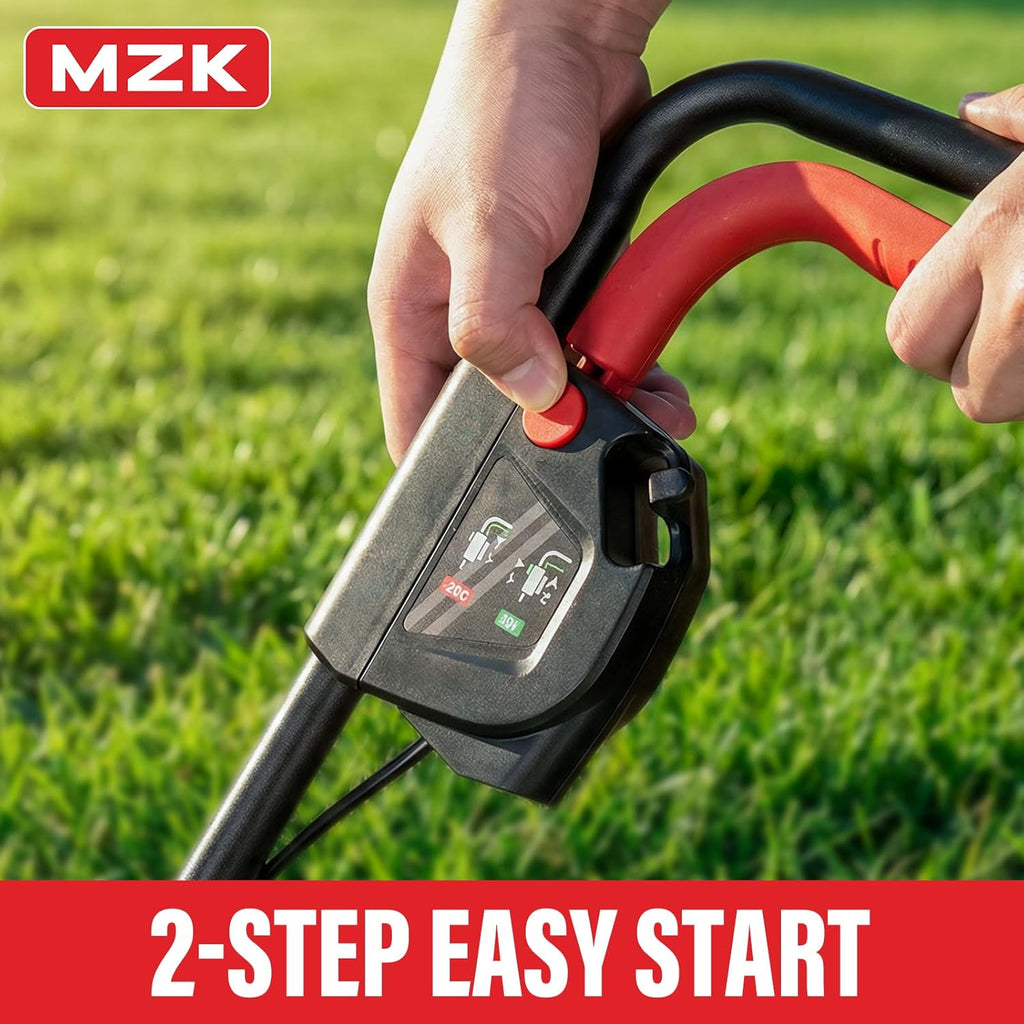 MZK 20V 13" Electric Lawn Mower, Brushless Cordless Lawn Mower with 4-Position Height wourant