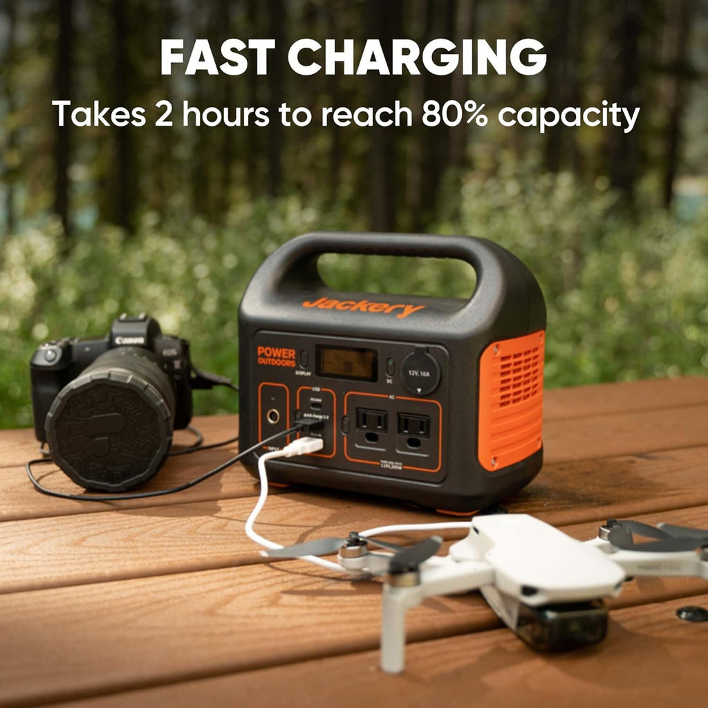 Portable Power Station Explorer 300, 293Wh Backup Lithium Battery, Solar Generator for Outdoors Camping Travel Hunting Blackout (Solar Panel Optional) wourant