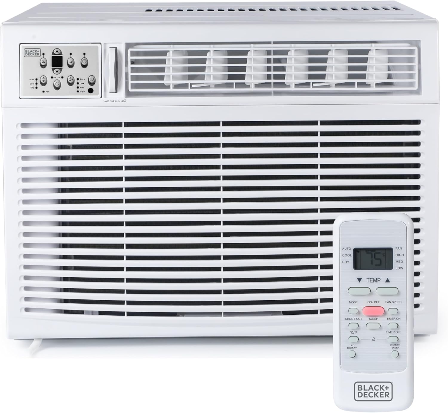 BLACK+DECKER Window Air Conditioner 5000 BTU, Cools Up to 150 Square Feet, AC Unit with Mechanical Controls, Manual Fan Only and Cool Settings, BD05MWT6, White wourant