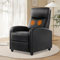 DUMOS Recliner Chair for Adults, Massage Reclining Chair for Living Room, Adjustable Home Theater Seating Single Sofa with Padded Seat Backrest and Footrest, Linen, Grey wourant