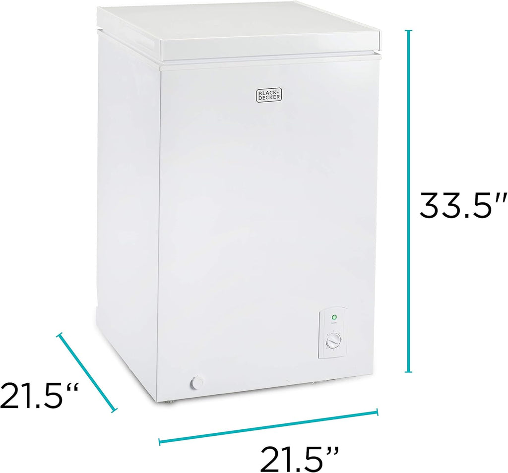 BLACK+DECKER 2.0 Cu. Ft. Compact Chest Freezer, Deep Freezer Holds Up To 70 Lbs. of Frozen Food wourant