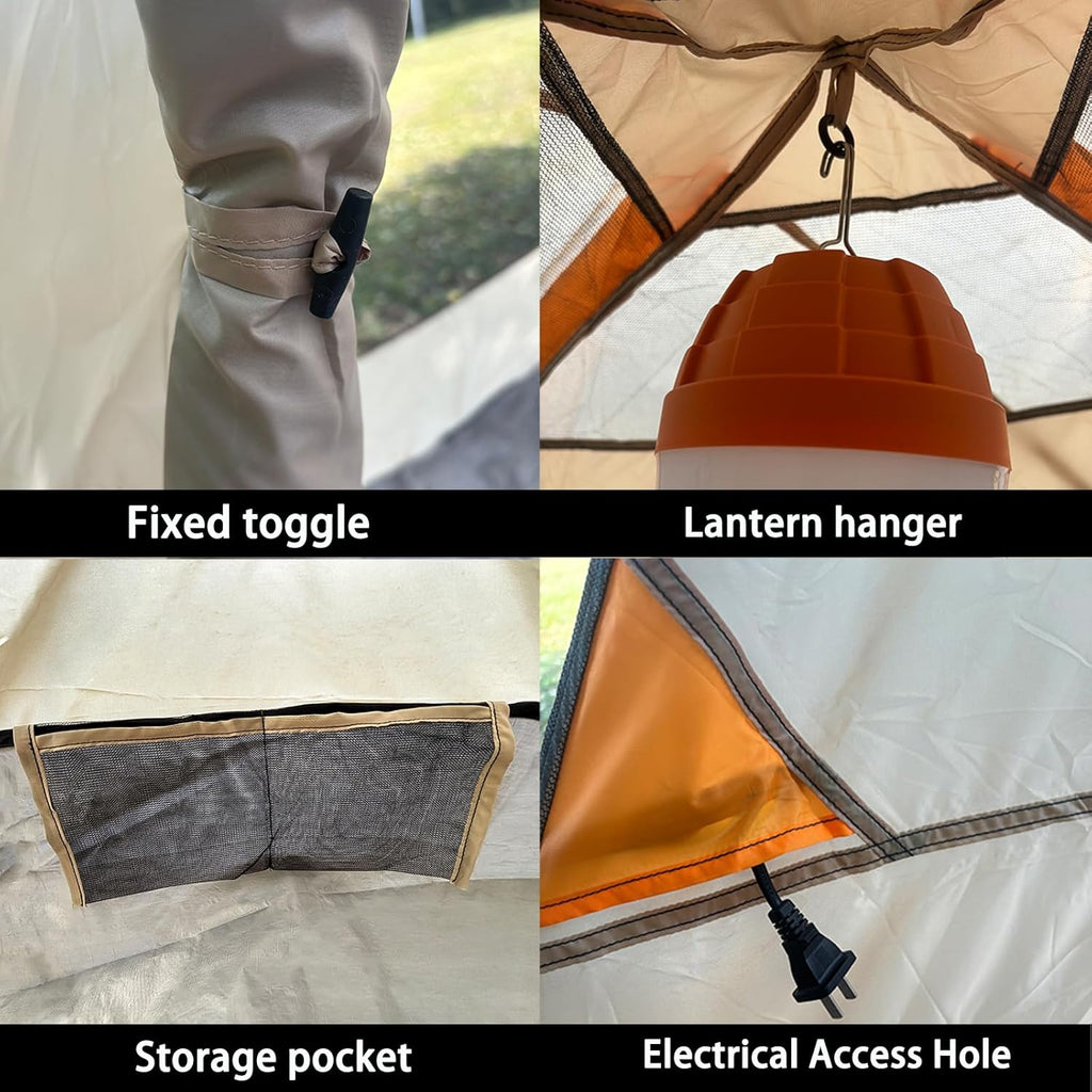 Camping Tent 2/3/4/6 Person Dome Tent Portable Camping Tent for Outdoor and Backpacking Beach wourant