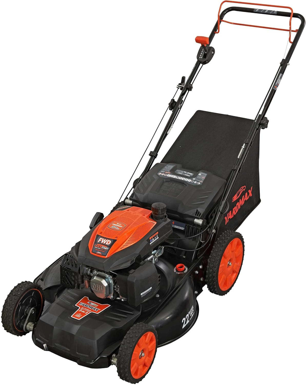 YARDMAX 22 in. 201cc Select PACE 6 Speed CVT High Wheel FWD 3-in-1 Gas Walk wourant