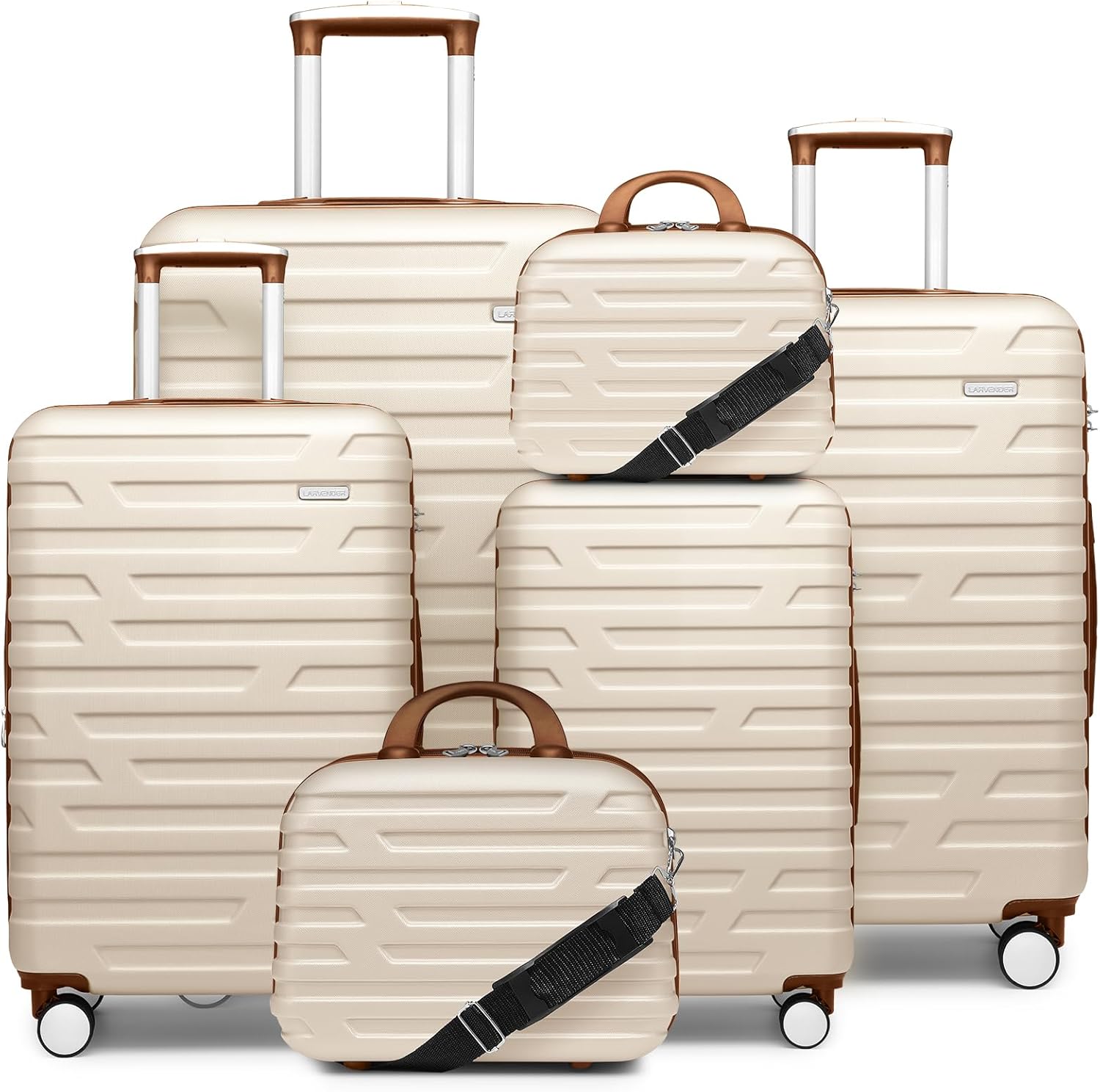 Luggage 6-piece hardshell expandable suitcase lightweight travel carry-on luggage set wourant