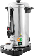 Commercial Coffee Urn 100 Cup 15L 304 Stainless Steel Large Coffee Maker wourant
