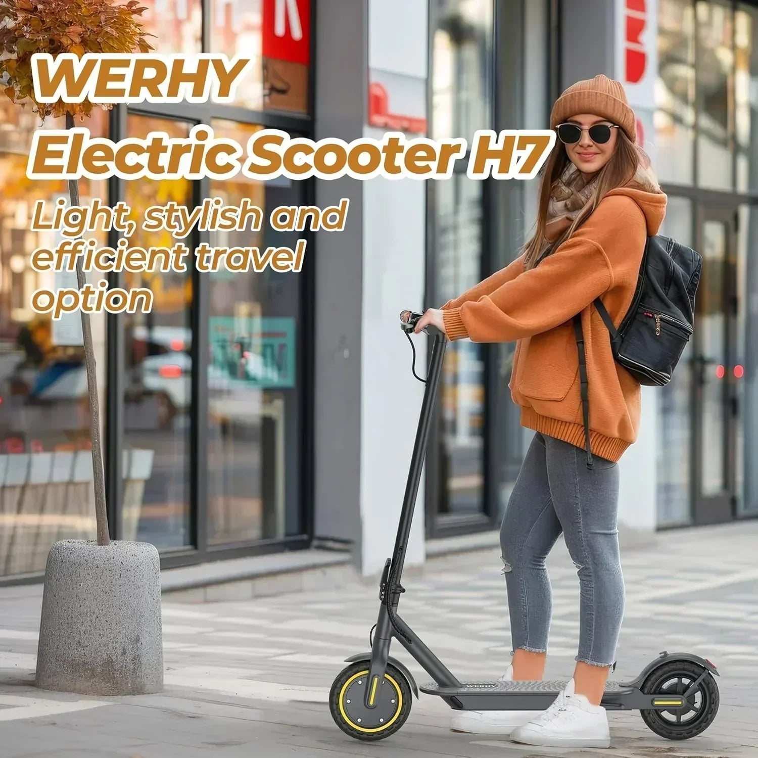 Electric Scooter 350W/500W Motor Top Speed 19/22 mph Max 16/23/28Miles Ranges Foldable E Scooter wourant