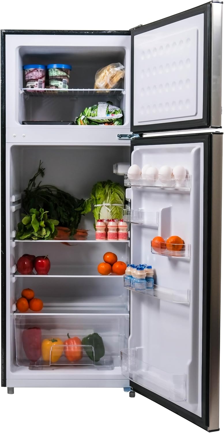 Frigidaire 2 Door Apartment Size Refrigerator Freezer Combo 7.5 cu ft Platinum Series Stainless wourant