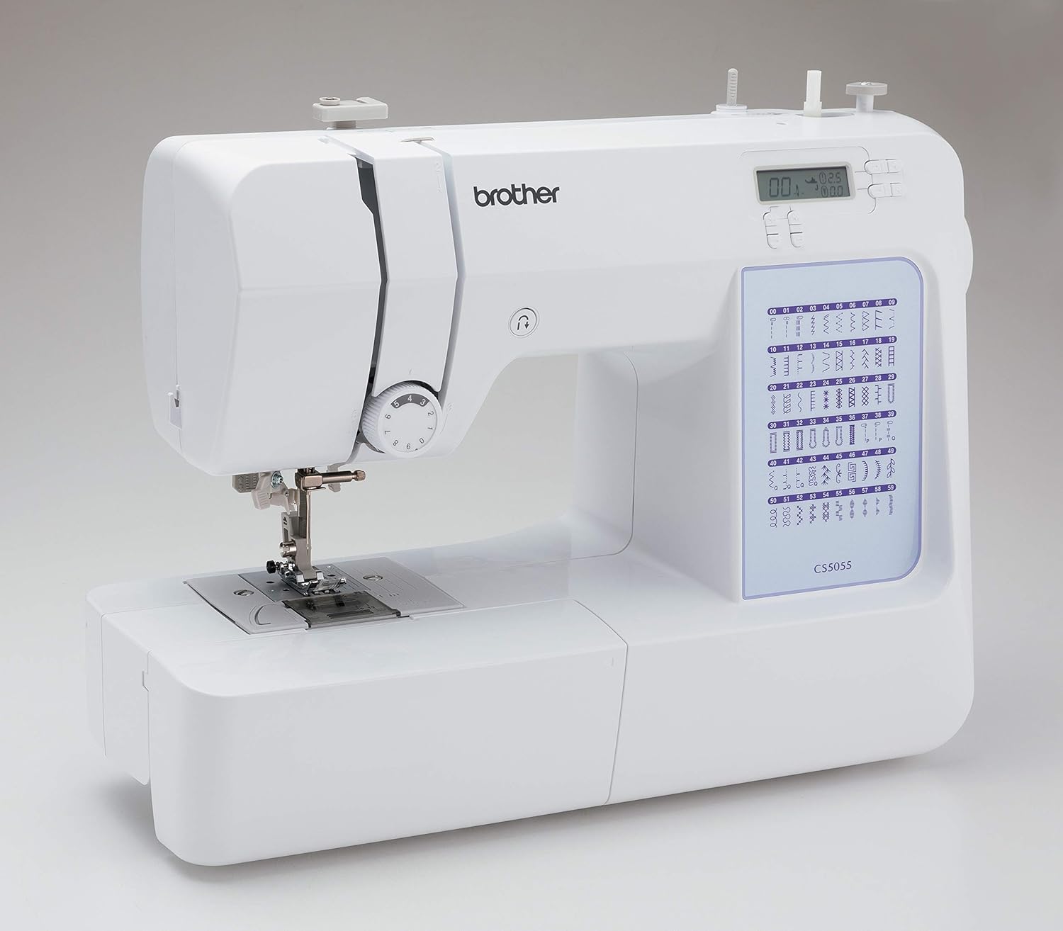 Brother CS5055 computerized sewing machine, 60 built-in stitches, LCD display wourant